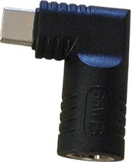 Adapter energjie CoreParts USB C në prizë 7.4x5.0, mashkull USB C, i zi