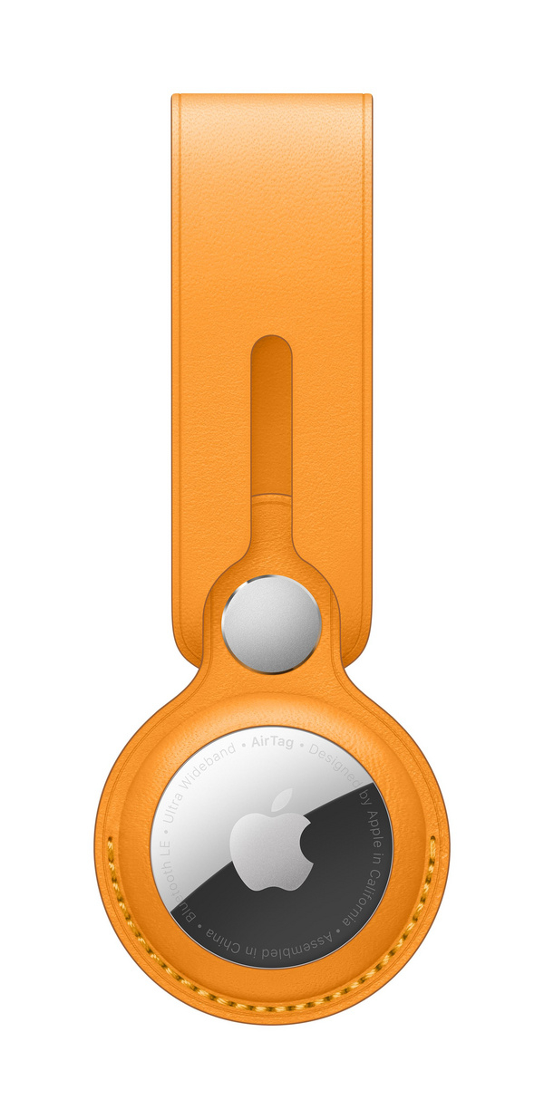 Apple AirTag Leather Loop, California Poppy (Seasonal Summer2021)