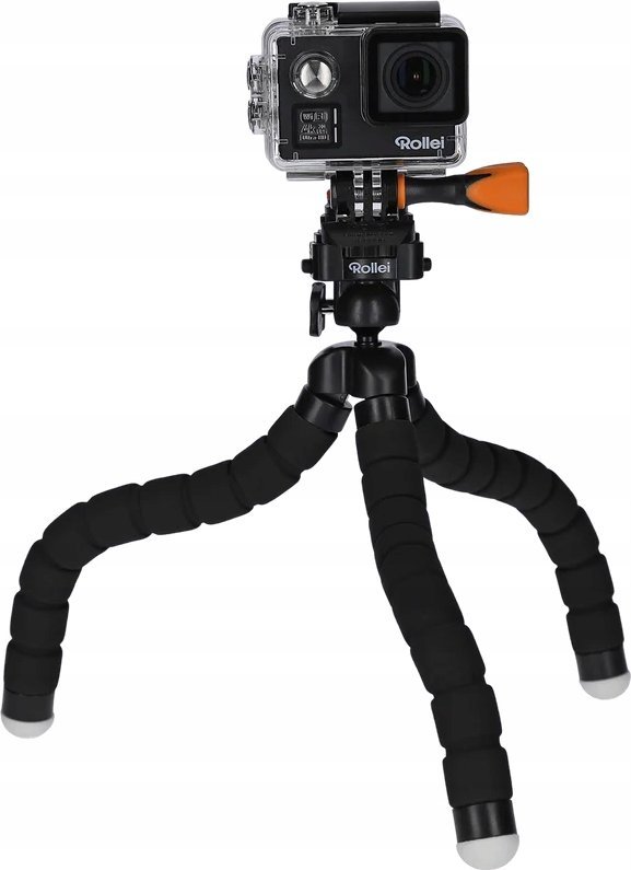 Mini tripod Rollei Monkey Pod, këmbë fleksibile, kokë me top, i zi