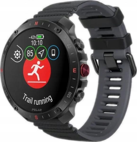 Спортски часовник Polar Grit X2 Pro, Амолед 1.39", ГПС, сребрено сив S-L