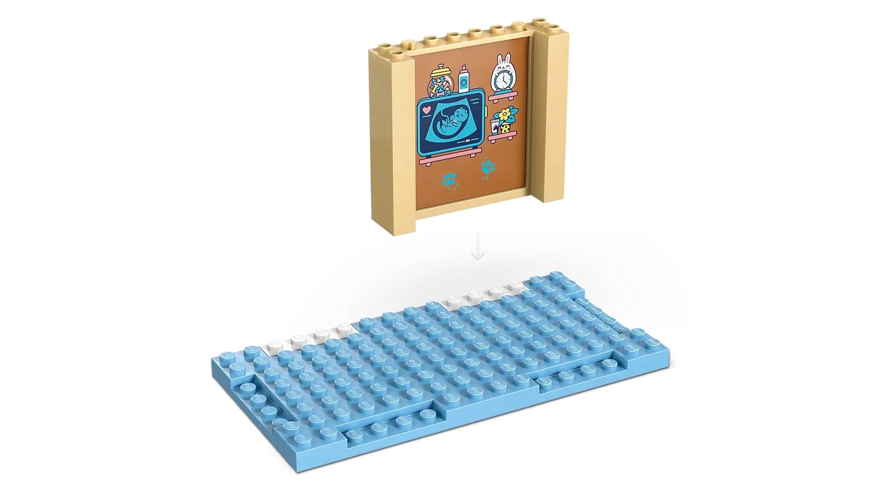 Set lodër LEGO Veterinary Clinic 42696, klinikë veterinare, shumëngjyrëshe