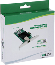 Kartë rrjeti InLine Gigabit Network Card, PCIe x1, 1x RJ45 1 Gb/s PoE+