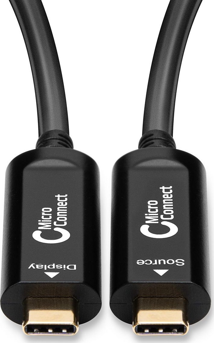 Kabllo USB C Microconnect USB3.1CC15OP, USB 3.2 Gen 1, 15m, e zezë
