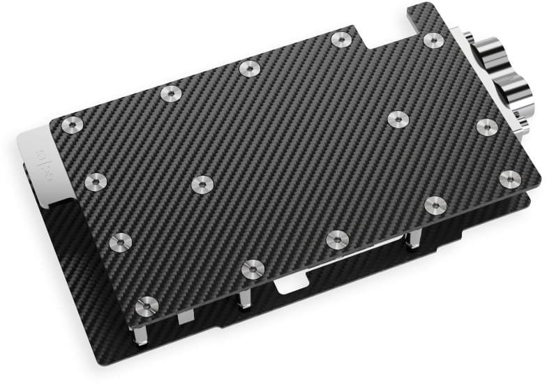 Bllok uji grafike Alphacool ES RTX 5080 Reference, single slot, bakër i kromuar, karboni i zi