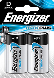 Bateri Energizer Max Plus LR20, madhësia D, 2 copë