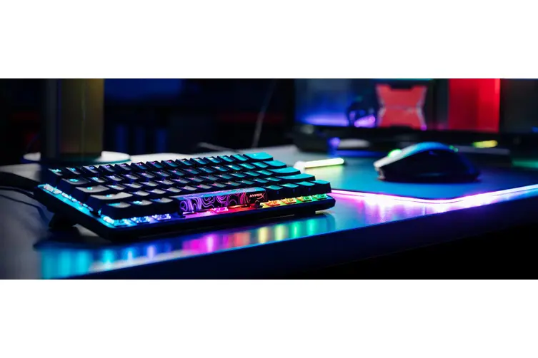 Tastierë HyperX Alloy Origins 60 (HKBO1S-RB-US / G), HyperX Red, US, e zezë