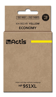 Ngjyrë për printer Actis KH-951YR (zëvendësim për HP 951XL CN048AE), 25 ml, e verdhë