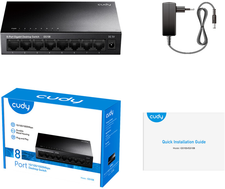 Switch Cudy GS108 - 8x100/1000