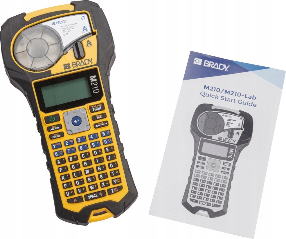 Printer etiketa Brady M210, thermal transfer, 203x203 DPI, i verdhë e zi