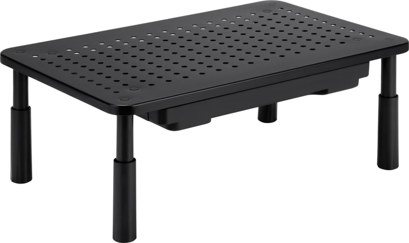 Stendë monitori Powerton WPEMS1, metal, me rregullim lartësie, e zezë