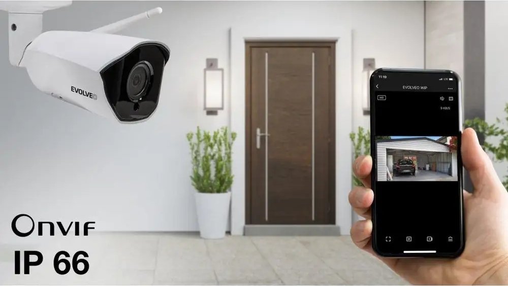 Kamera IP Evolveo Detective WIP 2M SMART, Wi-Fi, FULL HD, IP66, e bardhë