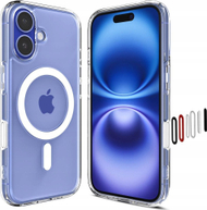 Mbulesë telefoni Spigen Ultra Hybrid T Mag MagSafe, për iPhone 16, transparente, e bardhë