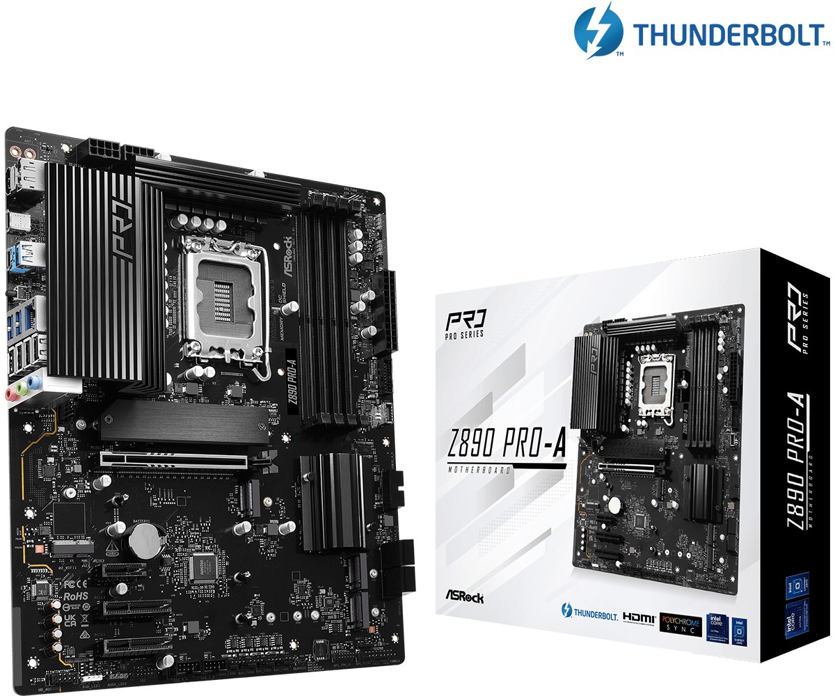 Pllakë amë ASRock Z890 Pro-A Intel Z890 LGA 1851 (Socket V1) ATX