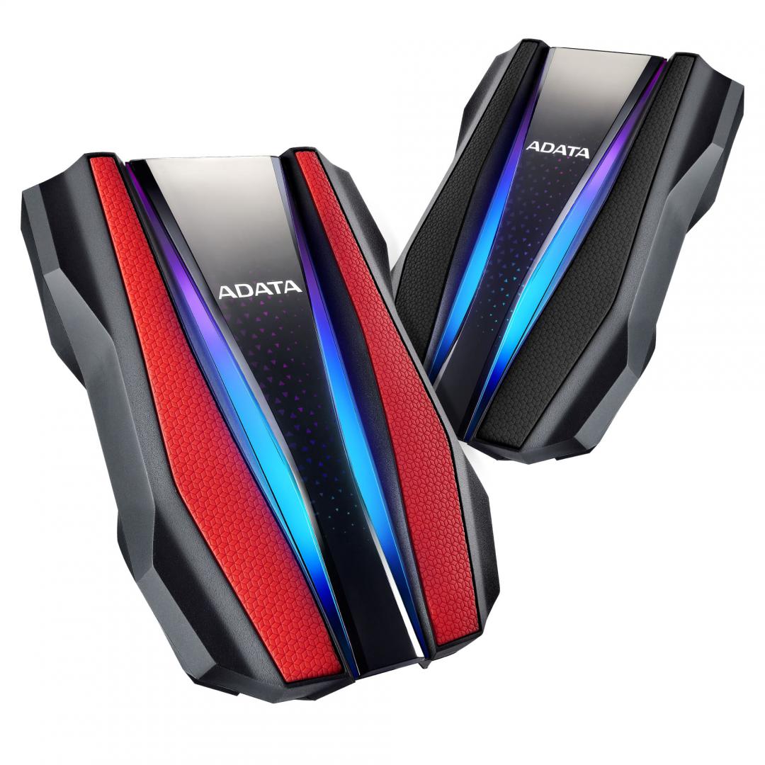 Hard disk i jashtëm ADATA HD770G, 2TB, USB 3.2, i kuq
