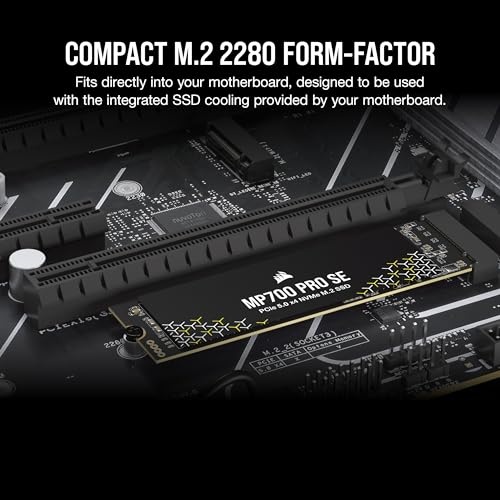 SSD Corsair MP700 PRO SE, 4TB, M.2 PCIe 5.0 NVMe