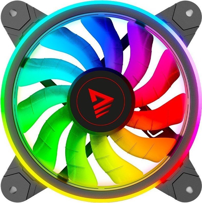 Set ventilatorësh PC Savio FAN-01 ARGB, 4 copë, me hub dhe telekomandë, i zi