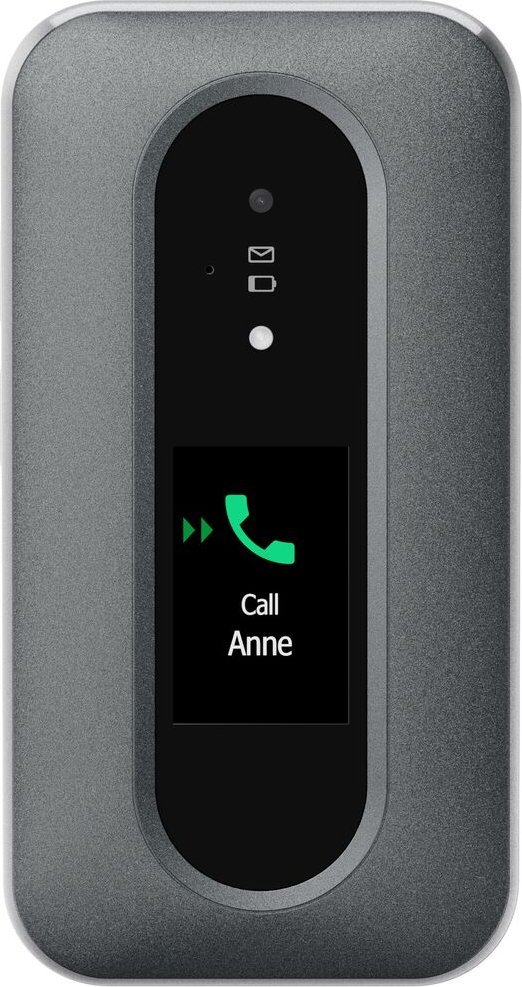 Telefoni me kapak Doro Leva L30, 4G, butona të mëdhenj, i zi