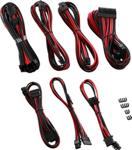 Сет кабли CableMod C-Series PRO ModMesh 12VHPWR за Corsair RM RMi RMx, PCIe 5.0, црно и црвено