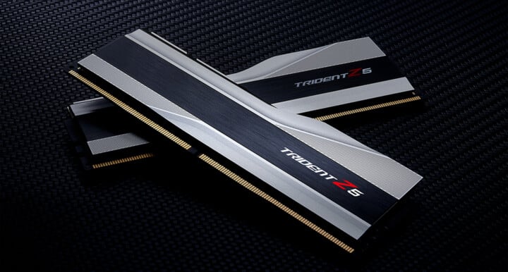 Module të memories G.Skill Trident Z5 32GB (2x16GB) DDR5 6000 CL40, të argjendta