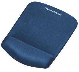 Mousepad ergonomik Fellowes PlushTouch, mbështetës për kyçin e dorës, bazë gome kundër rrëshqitjes, i zi