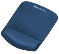 Mousepad ergonomik Fellowes PlushTouch, mbështetës për kyçin e dorës, bazë gome kundër rrëshqitjes, i zi