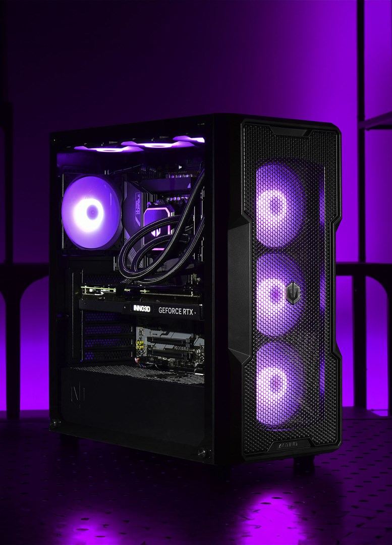 Kompjuter Actina, AMD Ryzen 7 7800X3D, 32GB RAM, 1TB SSD, NVIDIA GeForce RTX 4070 Ti, i zi