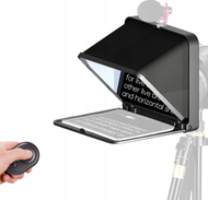 Teleprompter Lensgo Autocue TC7, palosës, me telekomandë Bluetooth, i kuq e zi