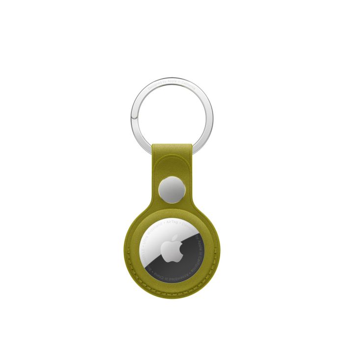 Apple AirTag FineWoven Key Ring, Chartreuse