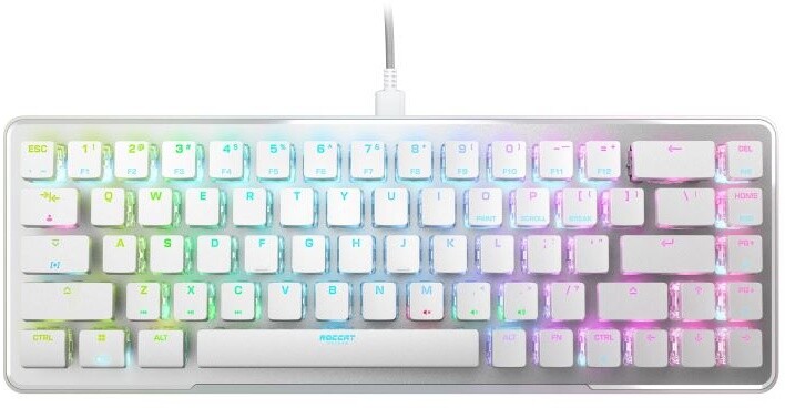 Tastierë ROCCAT Vulcan II Mini, Roccat Titan II Optical Red, US, e bardhë