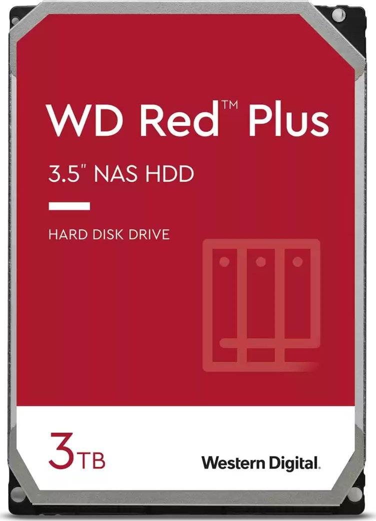 Disk serveri WD Red Plus 3TB 3.5'' SATA III (6 Gb/s) (WD30EFPX).
