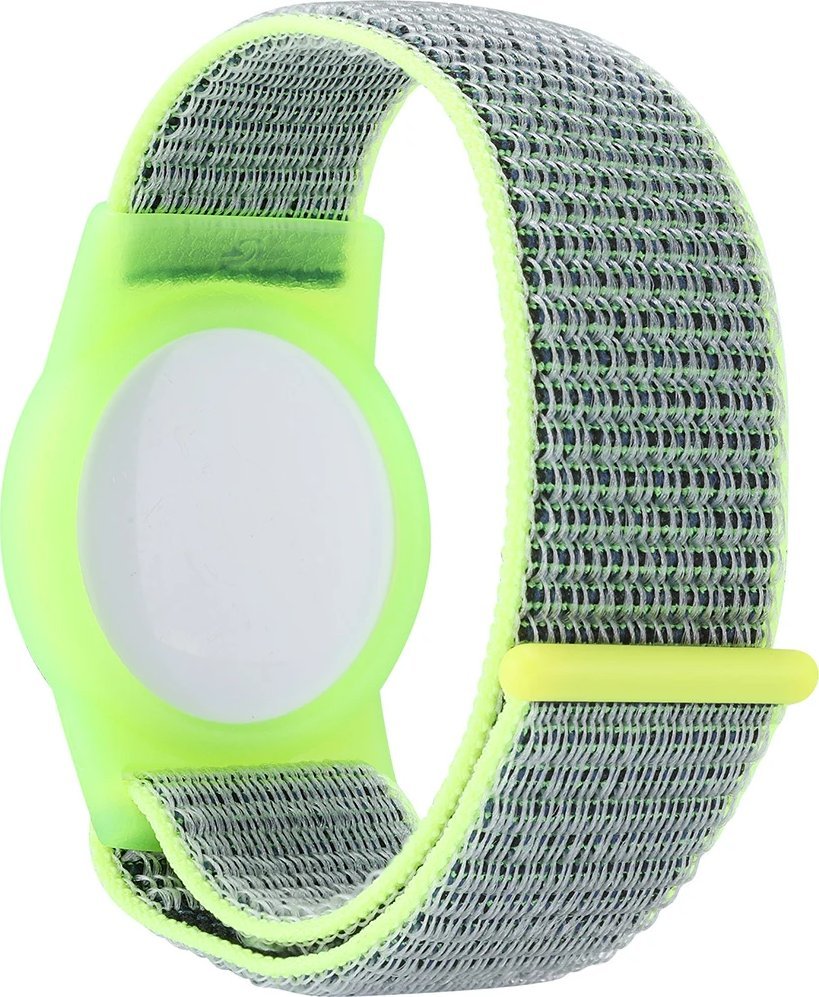 Rrip për AirTag Mobile Origin AirTag Strap, najlon elastik, i gjelbër