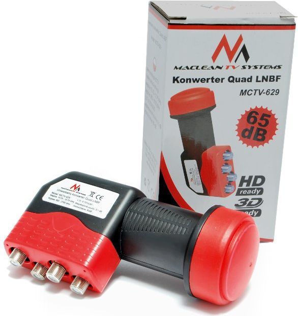 Konvertues satelit Maclean, 65dB, i kuq