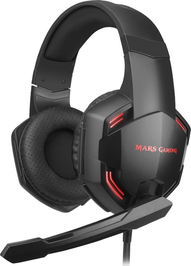 Kasmat gaming Mars Gaming MHX PRO 7.1, me kabllo, zë rrethues, të zeza 2