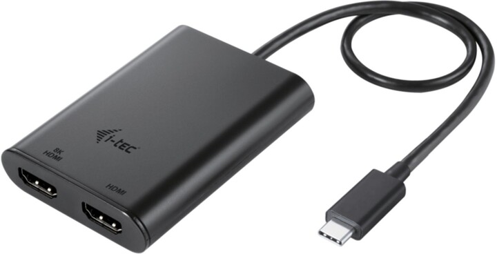 Konvertues I-tec USB-C Dual 4K/60Hz (single 8K/30Hz) HDMI Video Adapter