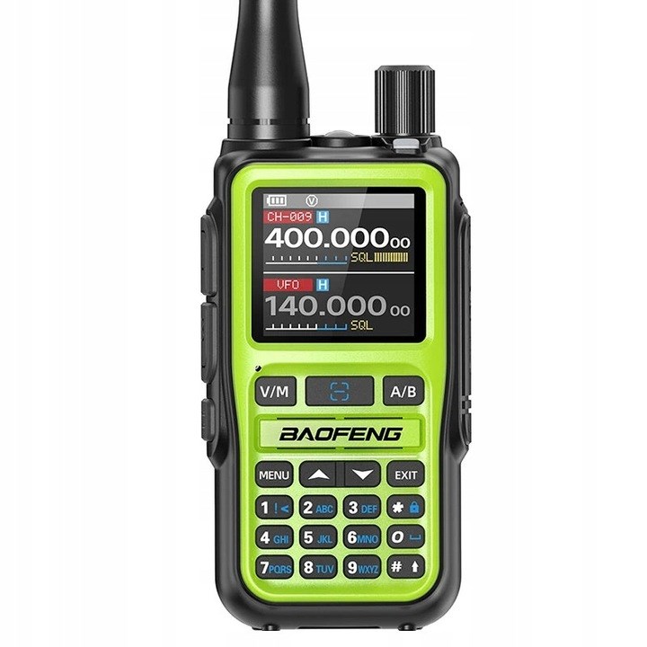 Radiolidhje Baofeng UV-5R EU MINI, VHF UHF, Bluetooth, jeshile