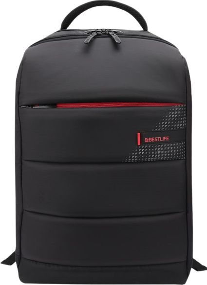 Shpinë për laptop BESTLIFE Cplus, 15.6", 31L, e zezë me të kuqe