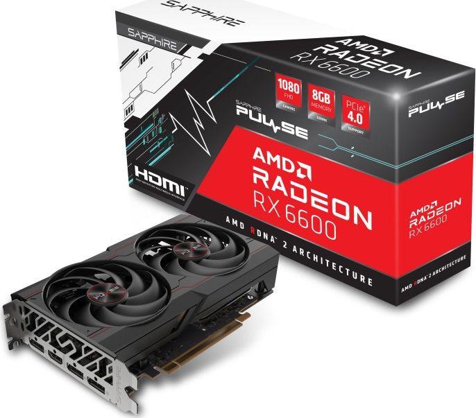 Kartelë grafike Sapphire Pulse Radeon 6600, 8GB GDDR6 (11310-01-20G)