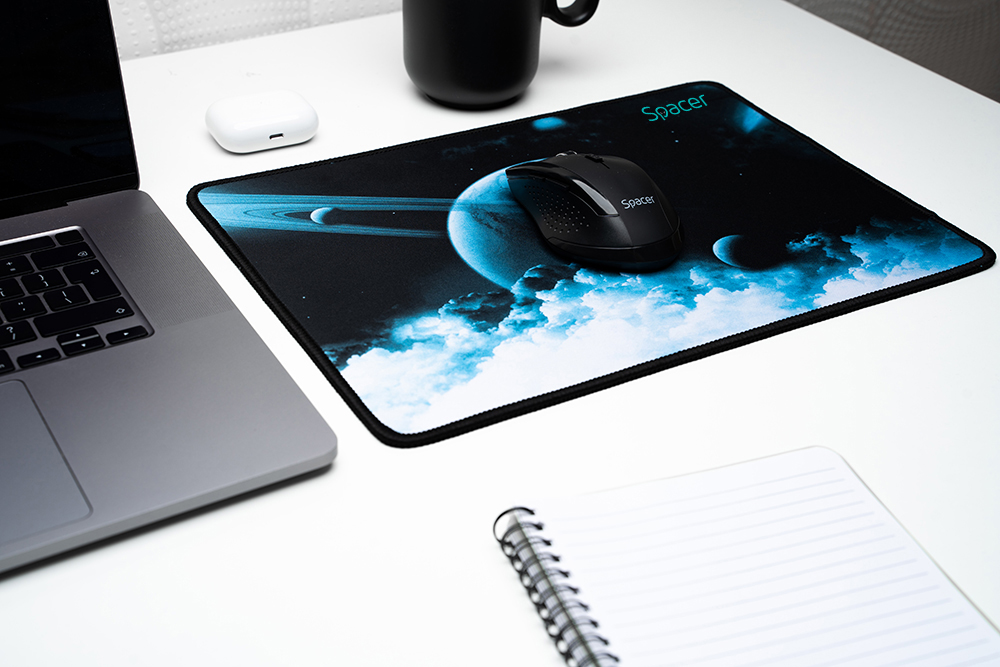 Mousepad gaming Spacer SP PAD GAME M PICT, tekstil, bazë gome, shumëngjyrëshe