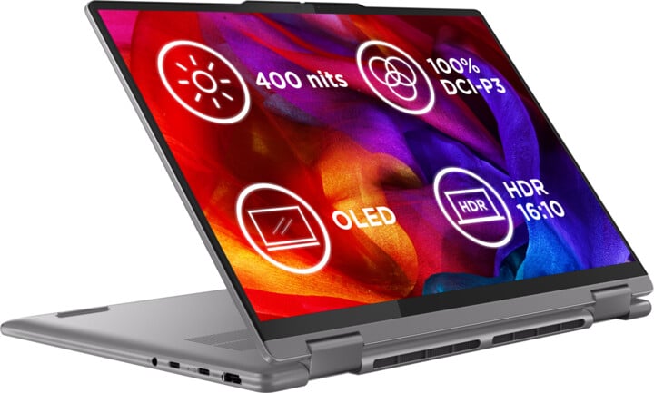 [OUTLET] Laptop Lenovo Yoga 7 2-in-1 14AHP9, 14", AMD Ryzen 5 8640HS, 16GB RAM, 512GB SSD, AMD Radeon 760M Graphics, i argjendtë