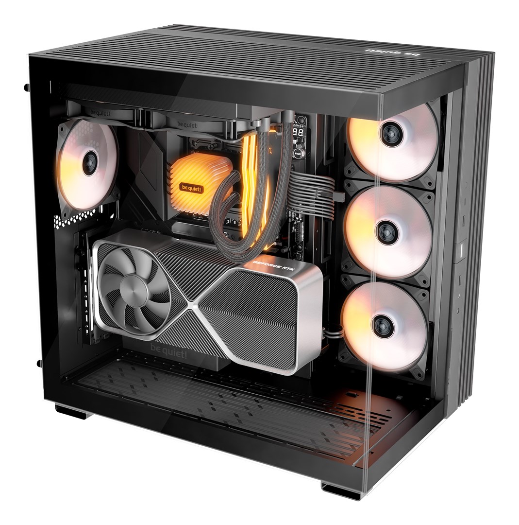 Kuti PC be quiet Light Base 600 LX, ATX MIDI Tower, ARGB, xham i temperuar, e zezë