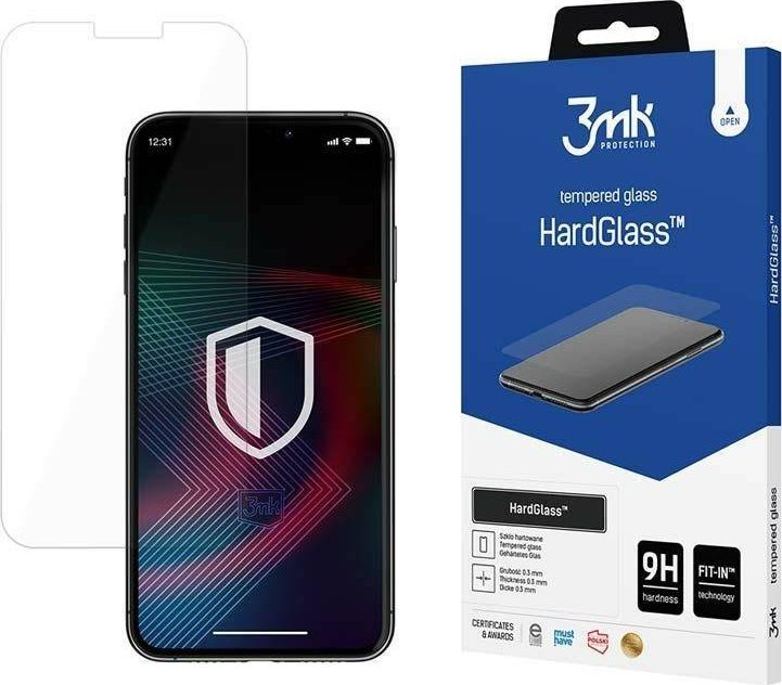 Xham mbrojtës 3MK HardGlass Max Lite për POCO C50, fullscreen, i zi