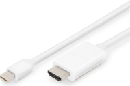 Kabllo Digitus DisplayPort Mini - HDMI (AK-340304-020-W), 2m, e bardhë