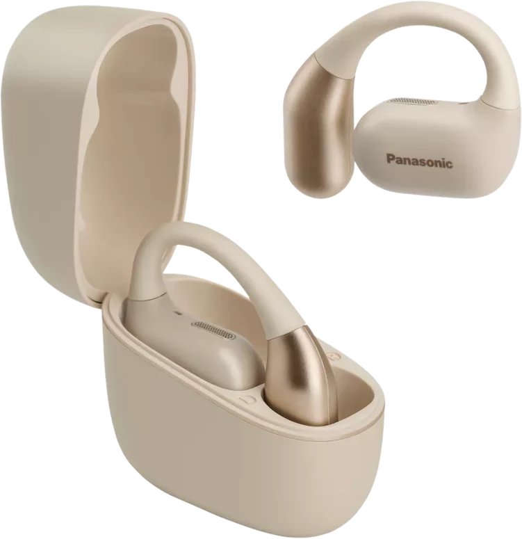 Kufje open ear Panasonic RB-F10, Bluetooth, reduktim zhurme, të zeza