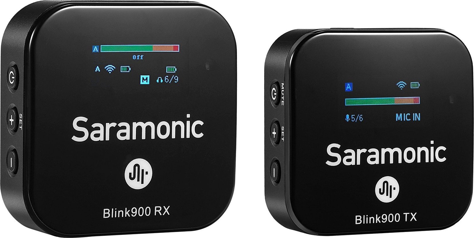 Mikrofon pa tela Saramonic Blink900 B1, sistem wireless, i zi