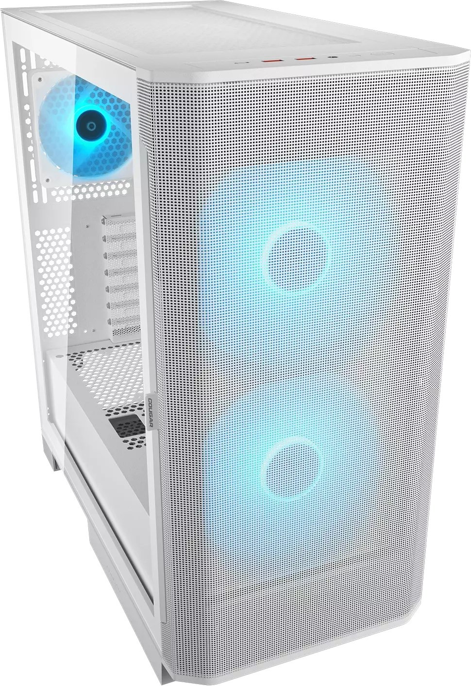 Kuti PC Cougar CGR-5YA6W-RGB, ATX E-ATX, xham i temperuar, e bardhë