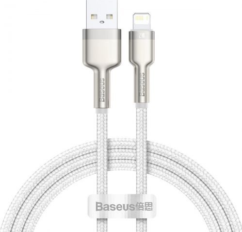 Kabllo USB Baseus, USB-A në Lightning, 1 m, e bardhë