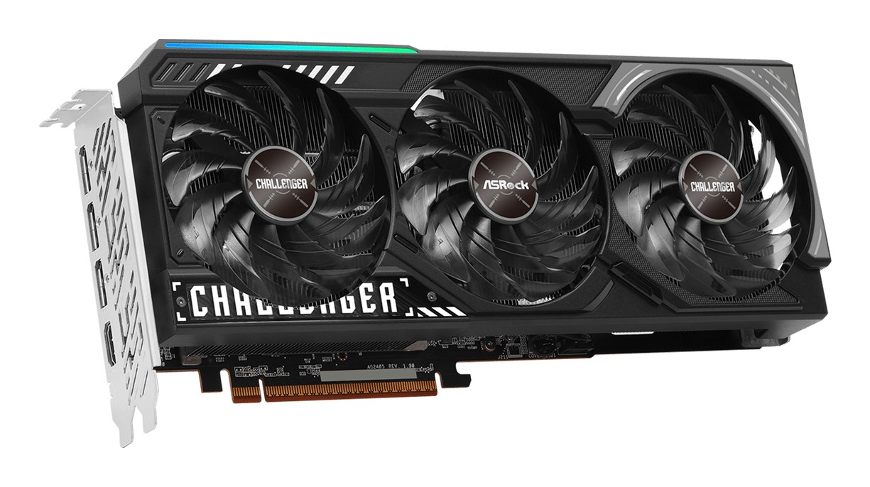 Kartë grafike ASRock AMD Radeon RX 9070 Challenger, 16GB GDDR6, e zezë