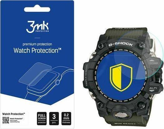 Mbrojtës ekrani 3MK FlexibleGlass për Casio G-SHOCK Mudmaster, xham hibrid, transparent