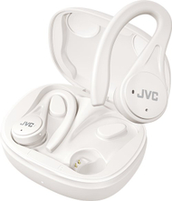 Kufje wireless sportive JVC HAEC25T, Bluetooth, IPX5, të bardha