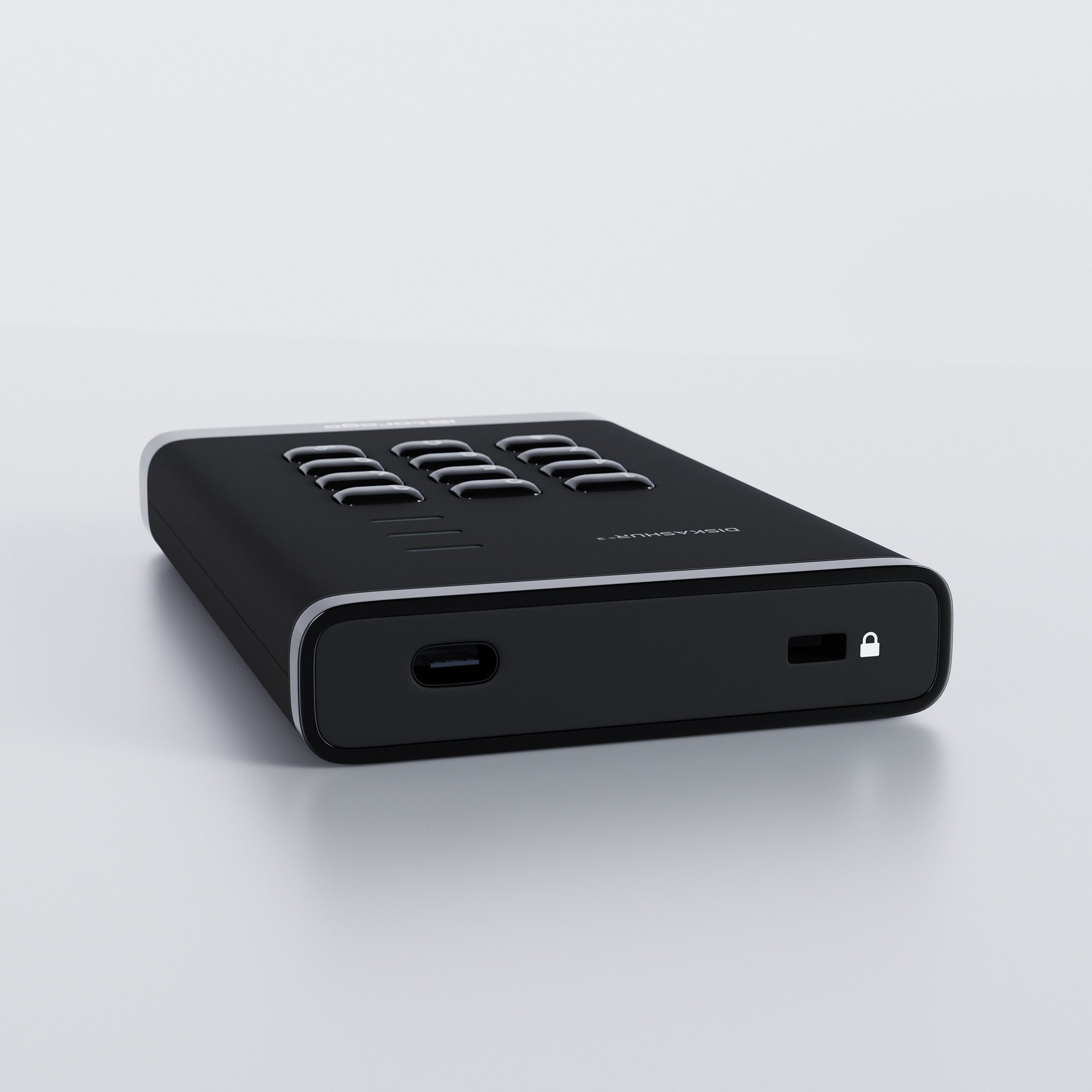 Hard disk i jashtëm iStorage DiskAshur, 2TB, USB, i zi